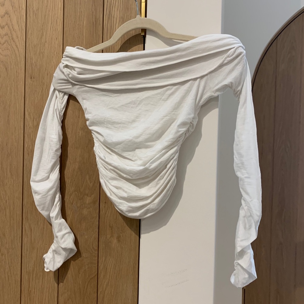Are You Am I White Long Sleeve